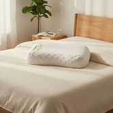 PAPATYA Peanut Shape Latex Pillow – with Massage Dots for Pressure Relief